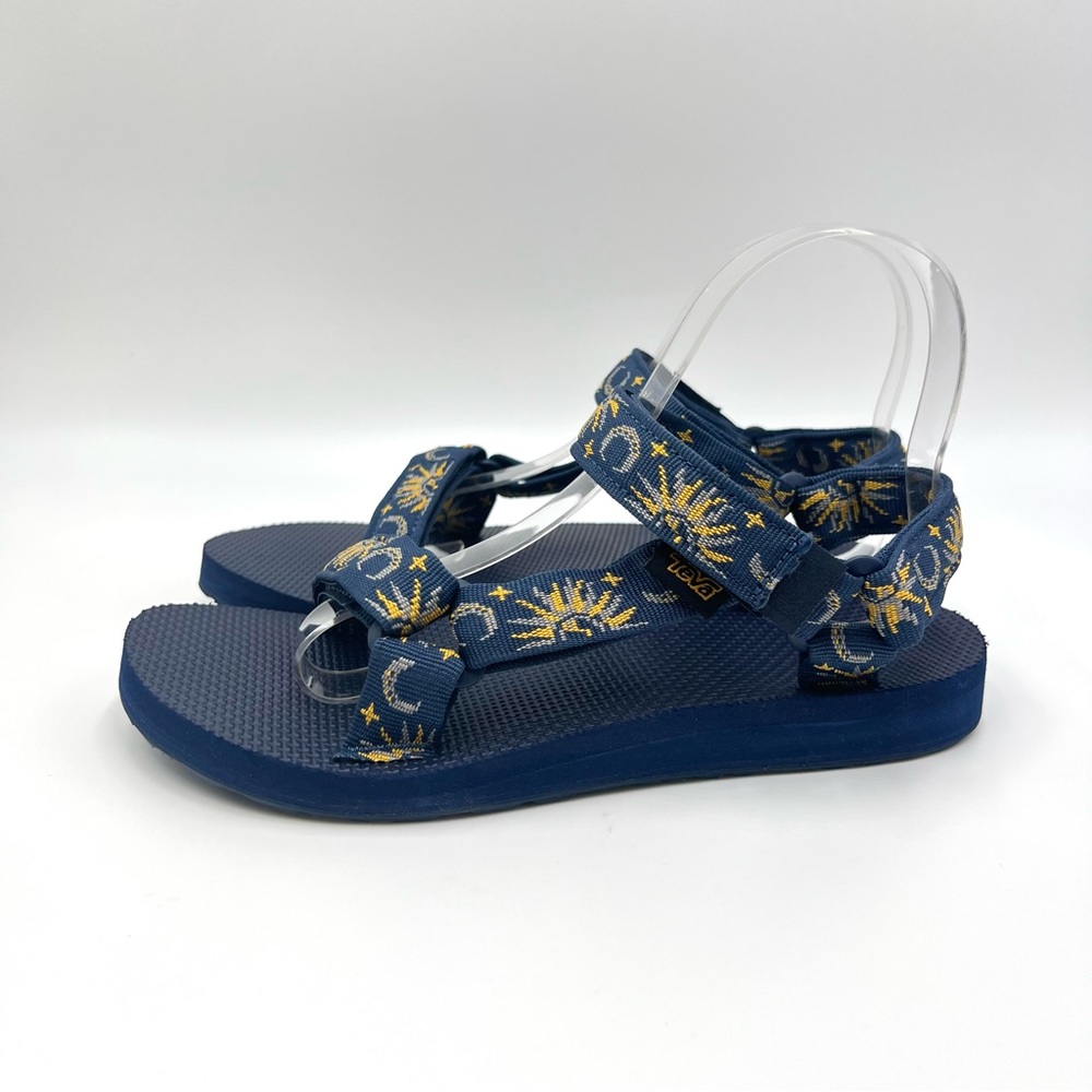 Teva Womens Original Universal Star Moon Navy Blue Sandals Shoes Size 7 NEW - Picture 7 of 13